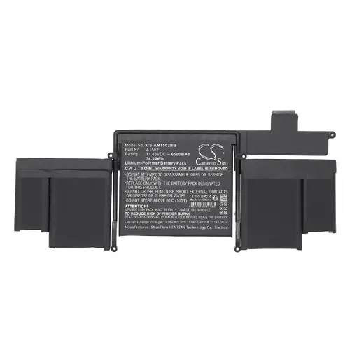 Baterie pentru laptop Apple MacBook A1502 baterie(2015), MacBook Pro Retina A1502 (versiunea 2015) A1582 LiPo 11,43V 6500mAh CAMERON SINO - 1