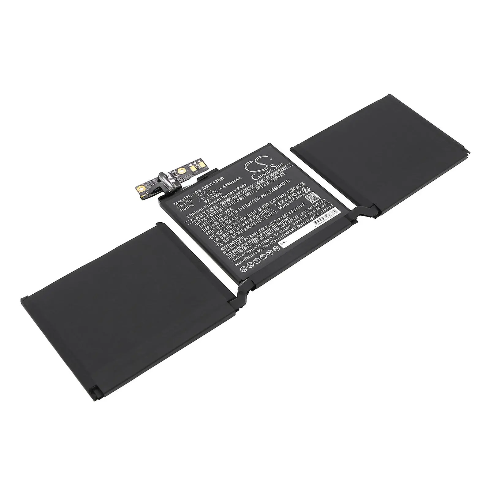 Батерия за лаптоп Apple MacBook Pro 13 A1708 A1713 LiPo 11.1V 4700mAh CAMERON SINO - image 2