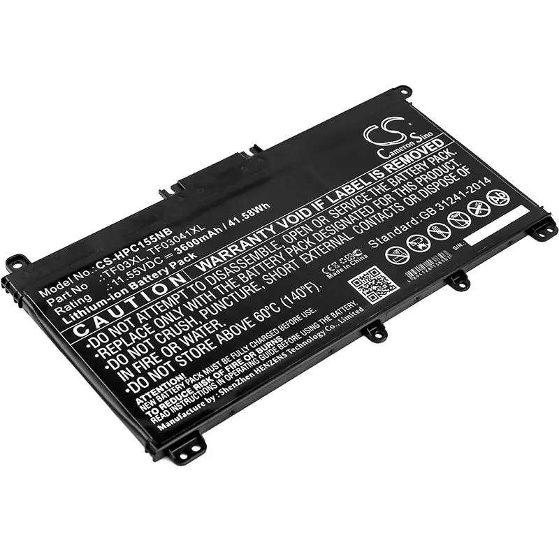Батерия за лаптоп HP 14-bp002TU, PAVILION 15-CC709TX, Pavilion 15-CC007NT, TF03XL TPN-Q188 LiiON 11.55V 3600 mAh CAMERON SINO - image 2