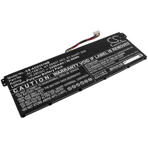 Батерия  за лаптоп  ACER Aspire 5 A515-41G-18Z3, Nitro 5 AN515-41-F6VS, Swift 3 SF313-51-514S, AC14B7K, LiPO 15.28V  3250 mAh CAMERON SINO - image 1