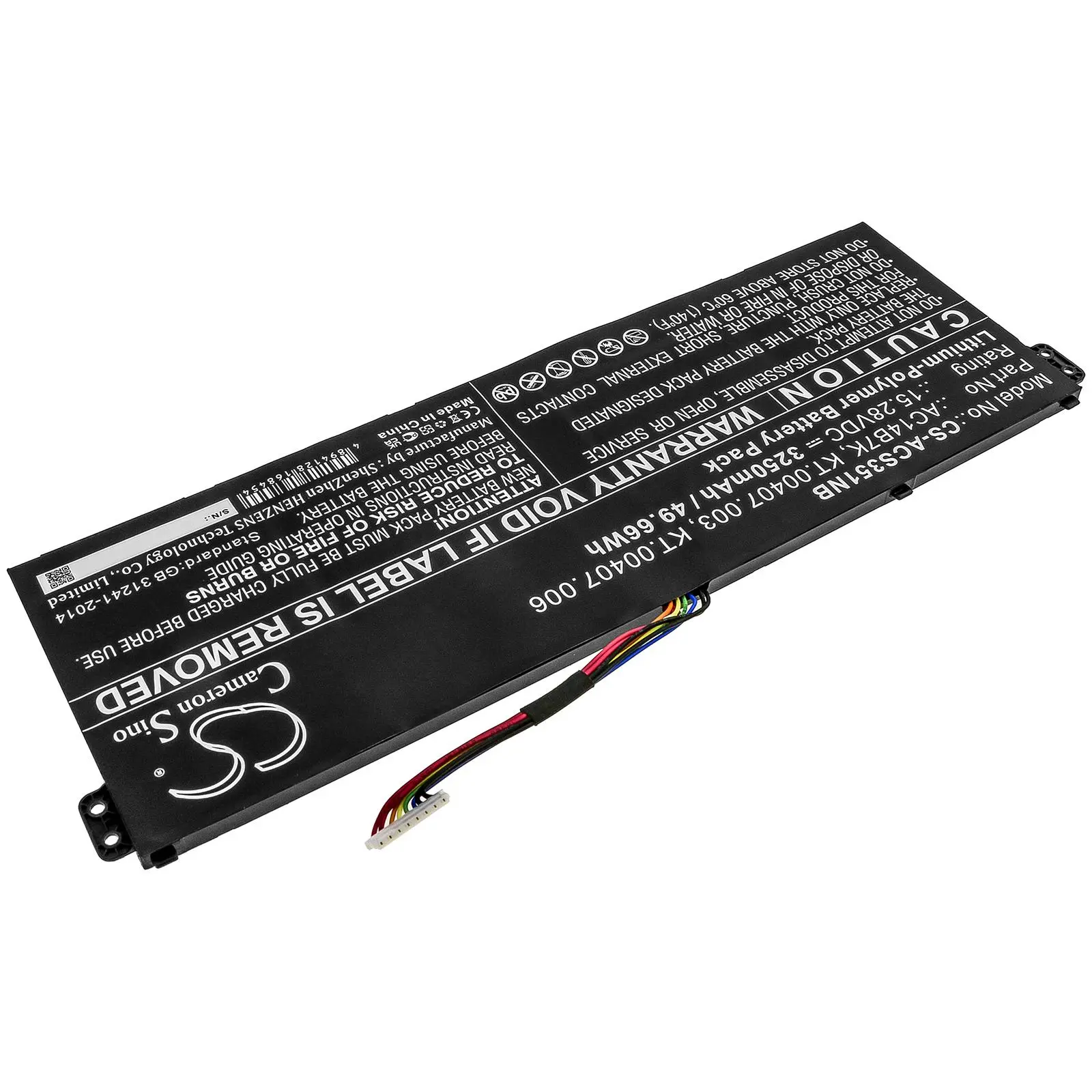 Baterie pentru laptop ACER Aspire 5 A515-41G-18Z3, Nitro 5 AN515-41-F6VS, Swift 3 SF313-51-514S, AC14B7K, LiPO 15.28V 3250 mAh CAMERON SINO - image 2