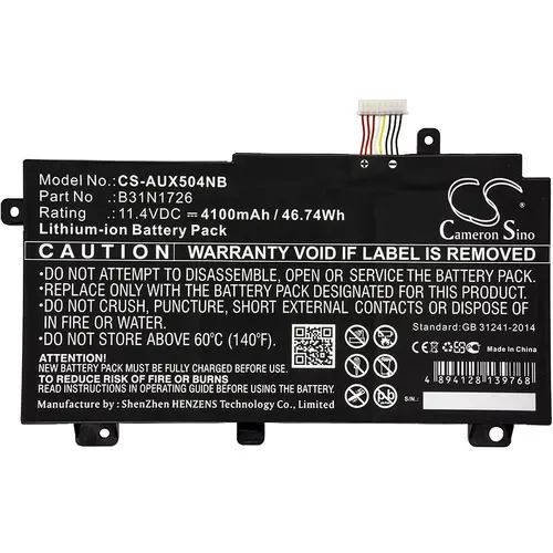 Батерия за лаптоп  ASUS FX504, TUF Gaming A15 FA506IC-HN075W, TUF Gaming FX505DD-AB71-CA, B31BN91 LiPo 11.4V 4100mAh CAMERON SINO