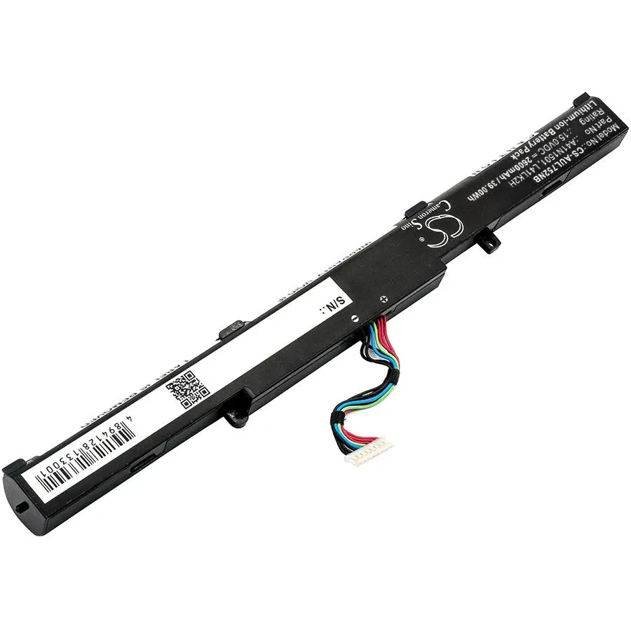 Батерия за лаптоп  ASUS GL752JW, VivoBook Pro N552VW-FI035T, VivoBook Pro N752VX-GC084T, A41N1501 LiIon 15V 2600mAh CAMERON SINO - image 2