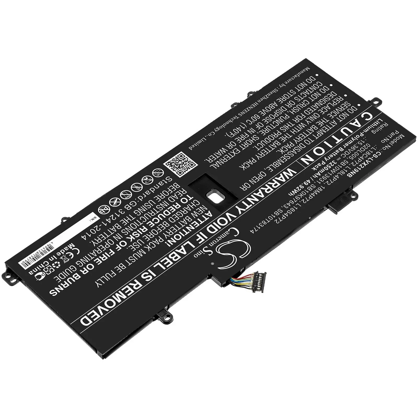Батерия за лаптоп LENOVO ThinkPad X1 Carbon 2019, L18C4P72 LiPo 15.36V 3250mAh CAMERON SINO - image 2