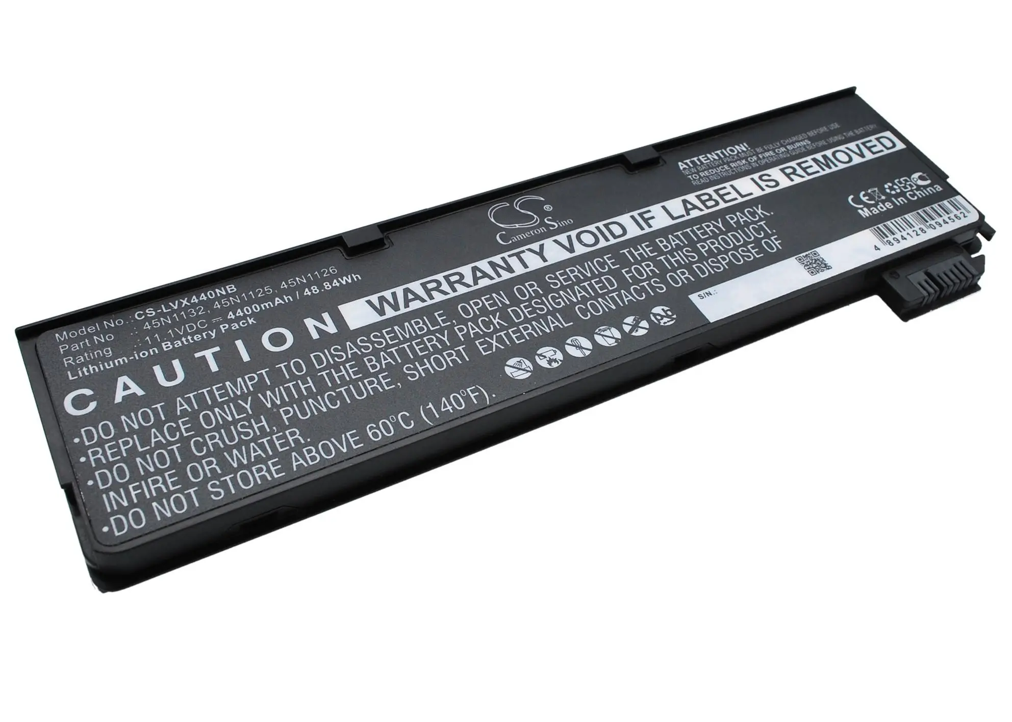 Μπαταρία για laptop LENOVO ThinkPad L450, T440, T440s, T450, T460, X240, X250, 45N1125 LiIon 11.1V 4400mAh CAMERON SINO