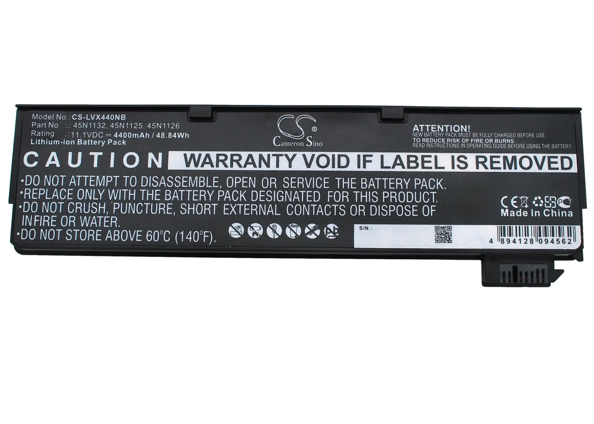 Μπαταρία για laptop LENOVO ThinkPad L450, T440, T440s, T450, T460, X240, X250, 45N1125 LiIon 11.1V 4400mAh CAMERON SINO - image 2