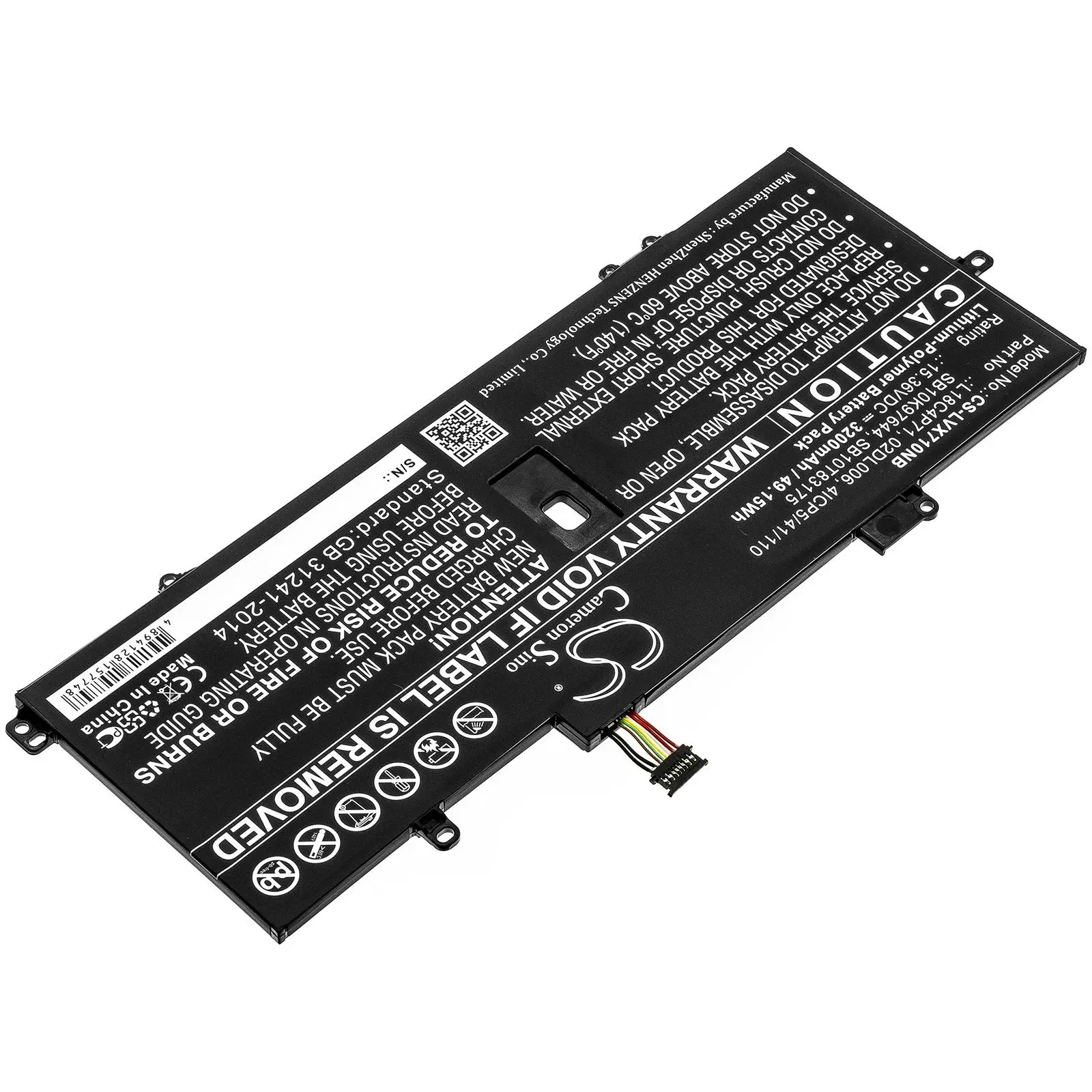 Батерия за лаптоп LENOVO ThinkPad X1 Carbon 2019, Thinkpad X1 Yoga Gen 5-20ub0000ya, L18C4P71 LiPo 15.36V 3200mAh CAMERON SINO - image 1