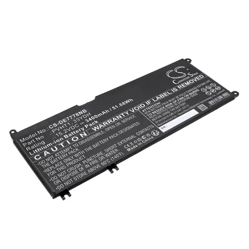 Батерия  за лаптоп DELL G3 15, G5 15 5587, INS 15PD-1863BL, Latitude 15 3590, 33YDH, W7NKD, LiIon 15.2V  3400mAh CAMERON SINO - image 1
