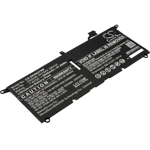 Батерия  за лаптоп DELL XPS 13 2018, XPS 13 9370, 0H754V, DXGH8 LiPo 7.6V  6300mAh CAMERON SINO - image 1