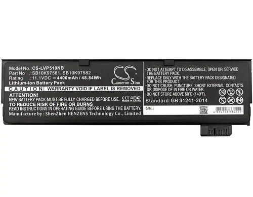 Μπαταρία για laptop LENOVO Thinkpad P51S, Thinkpad T470, Thinkpad T570, 01AV422 LiIon 11.1V 4400mAh CAMERON SINO - 1