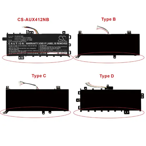 Μπαταρία για laptop ASUS VivoBook 14 X409UA-BV050T, VivoBook 15 F1500EA-BQ2362, C21N1818 LiPo 7.6V 4100mAh CAMERON SINO - 4