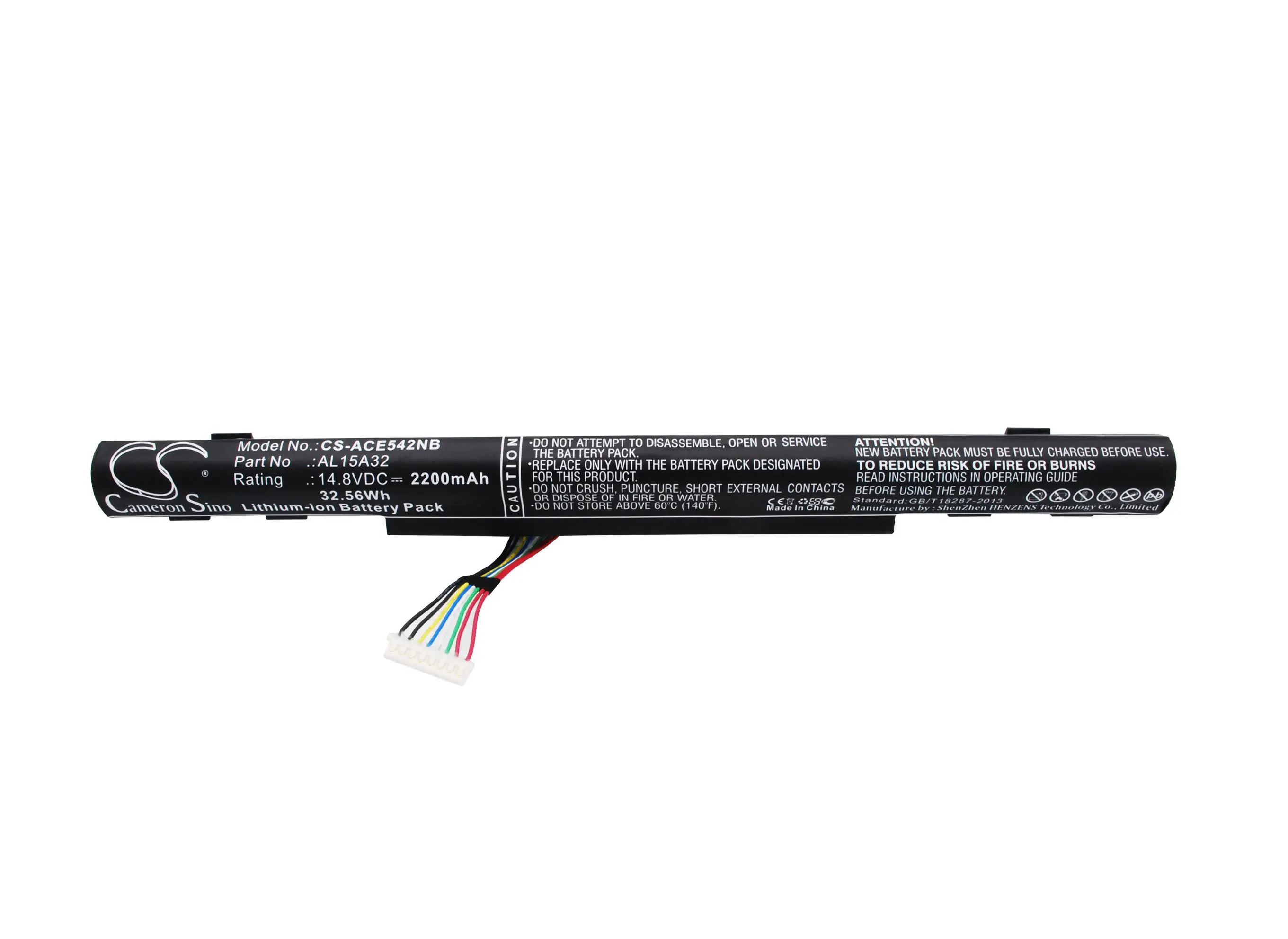 Батерия за лаптоп ACER Aspire E5 522-64T9, Aspire F5-571-50RK, TravelMate P257-M-52CA, AL15A32 LiIon 14.8V 2200mAh CAMERON SINO