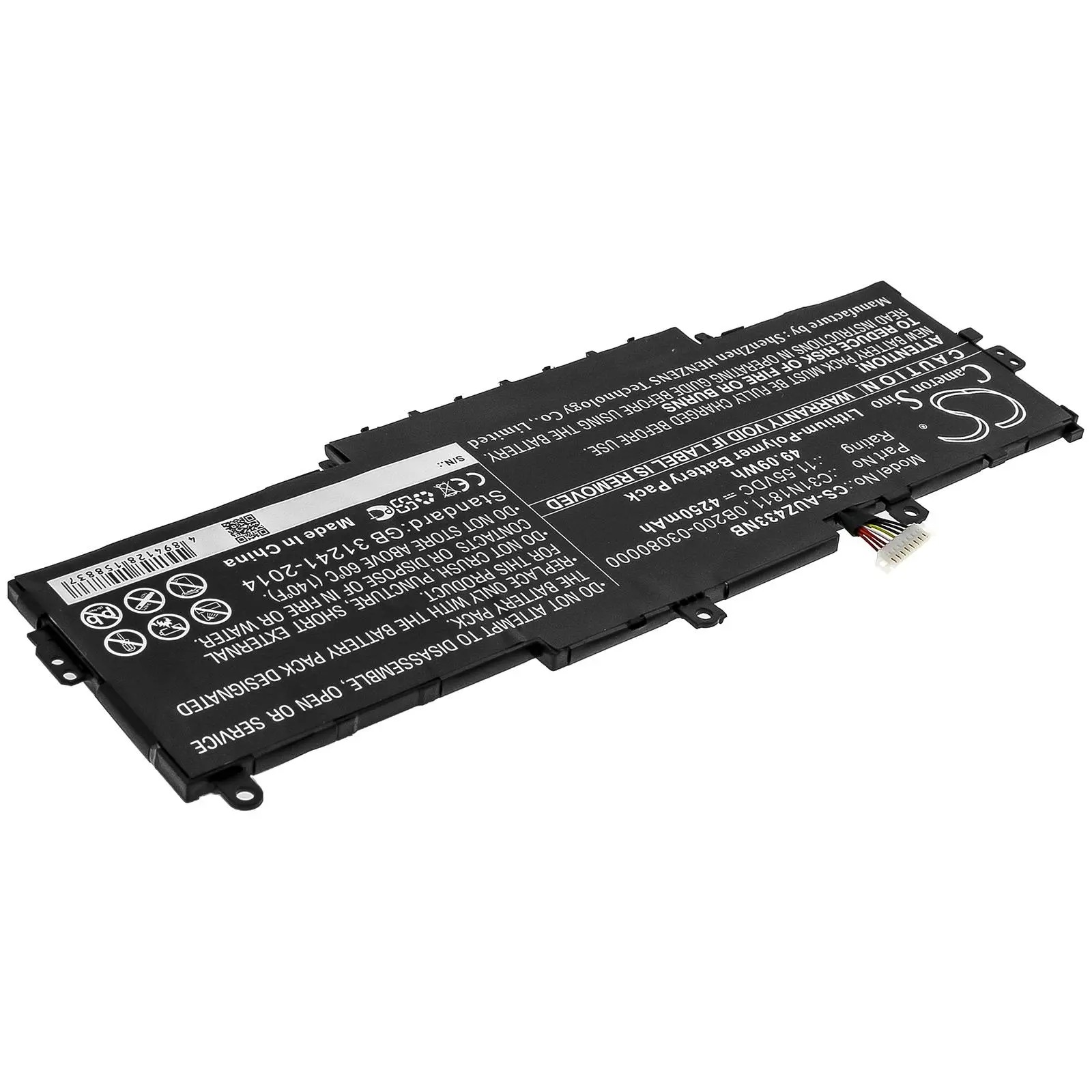 Μπαταρία για laptop ASUS BX433FN, ZenBook 14 UX433FA-A5047R, C31N1811 LiPo 11.55V 4250mAh CAMERON SINO - image 2
