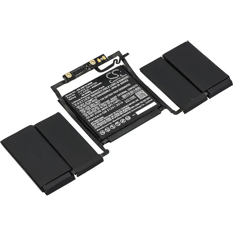 Батерия за лаптоп Apple MacBook Pro "Core i5" 2.9 13" Touch/Late 2016 A1819 LiPo 11.4V 4300mAh CAMERON SINO - image 1