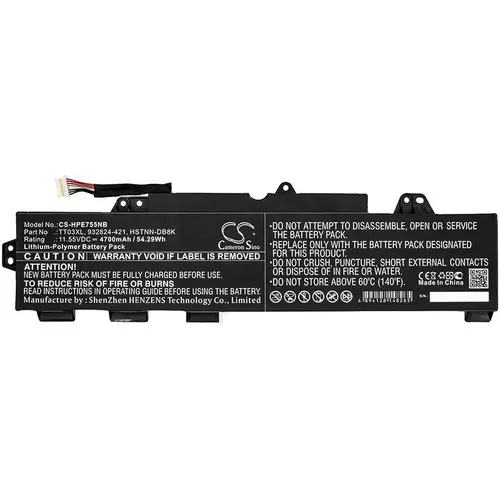 Baterie laptop, CAMERON SINO, LiPo 11.55V 4700mAh – compatibilă cu HP TT03XL, EliteBook 755 G5, EliteBook 850 G5, ZBook 15U G5 - 1
