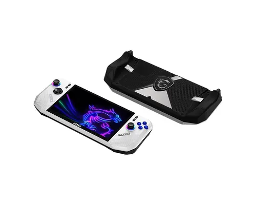 Конзола, MSI Claw A8 BZ2EM, 8" FHD+ (1920x1200), 120Hz VRR Touchscreen, AMD Ryzen Z2 Extreme, AMD Radeon 890M, 24GB LPDDR5x , 1 TB M.2 SSD, Hall Effect analog sticks&triggers, FP, 2x2W, WiFi 7+BT5.4, 2x TB 4, MicroSD, Win11H, 0.765kg - image 3