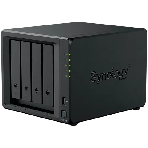 Synology DiskStation DS425+ Tower, 4-Bays 3.5'' SATA HDD/SSD, 2 x M.2 2280 NVMe SSD slot, CPU Intel Celeron J4125  4-core 2.0 GHz, 2 GB DDR4 non-ECC SODIMM, 1x RJ-45 2.5 GbE LAN, 1x RJ-45 1GbE LAN Port; 2x USB 3.2;  2.18 kg; 3yr warranty - image 1