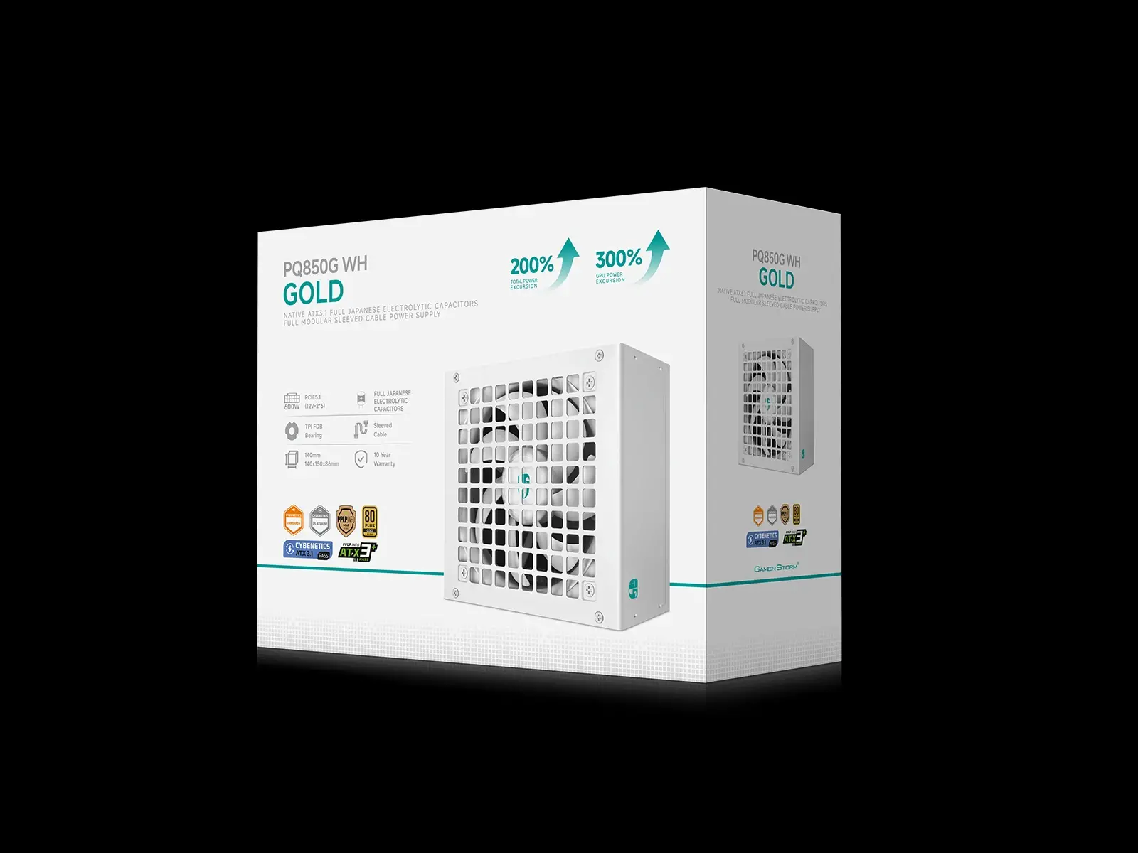DeepCool sursă de alimentare PSU ATX 3.1 850W Gold, Full Modular - PQ850G WH - image 8