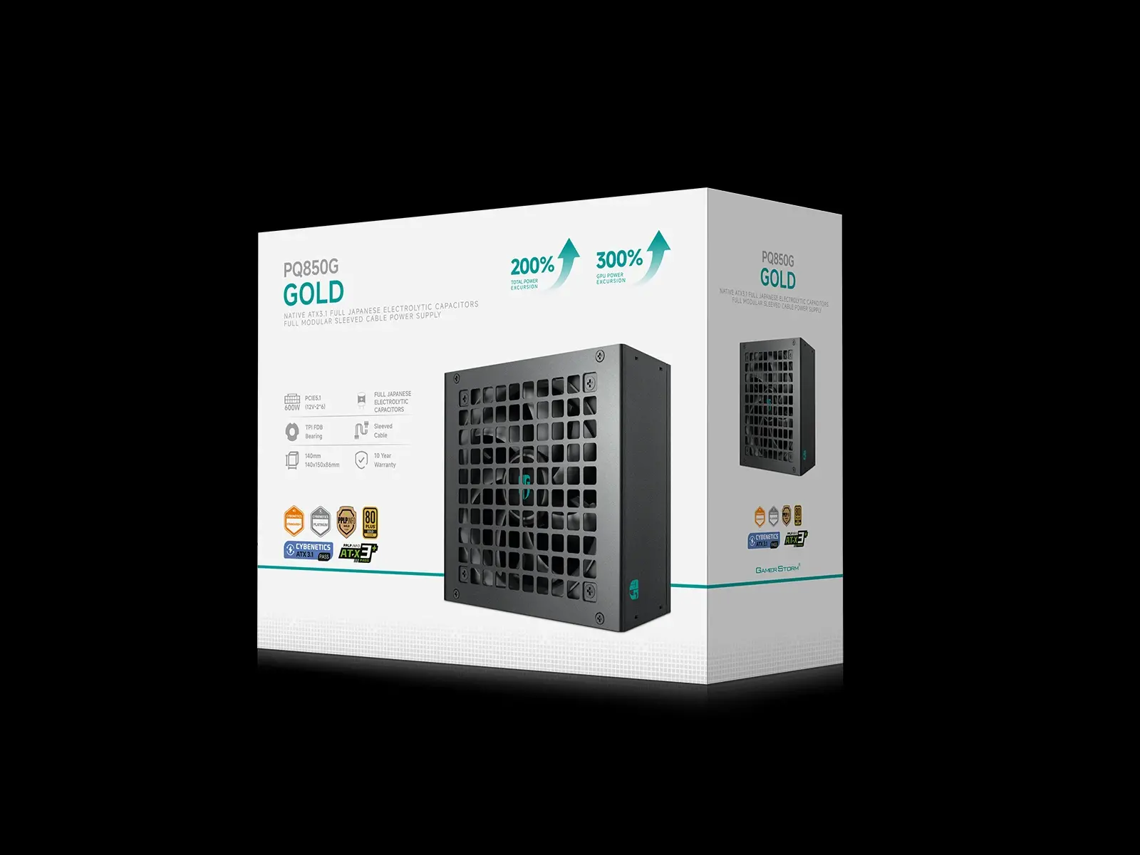 DeepCool захранване PSU ATX 3.1 850W Gold, Full Modular - PQ850G - image 8
