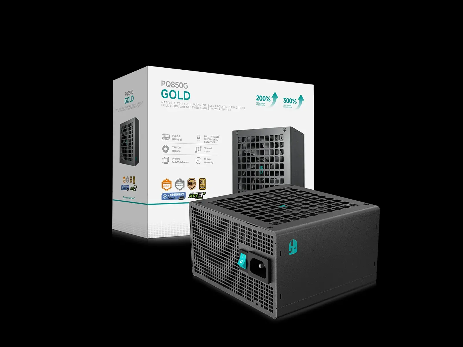 DeepCool захранване PSU ATX 3.1 850W Gold, Full Modular - PQ850G - image 9