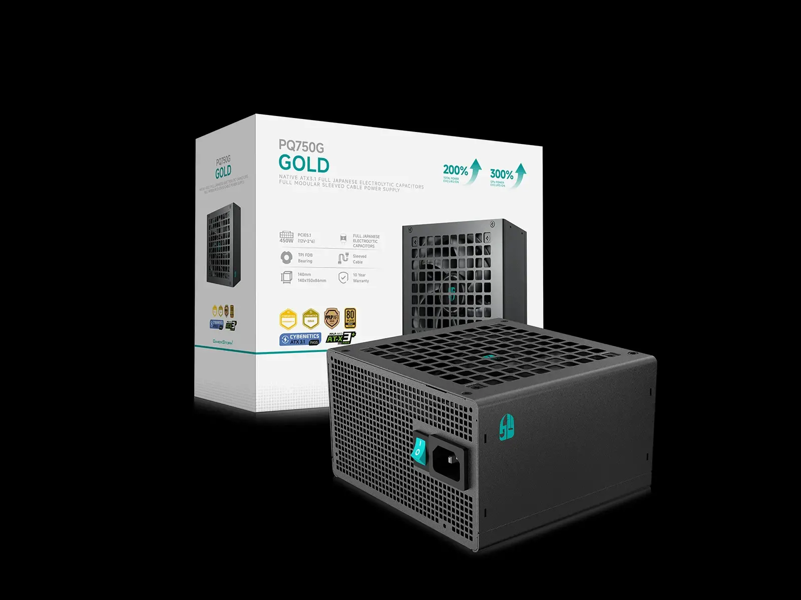 DeepCool захранване PSU ATX 3.1 750W Gold, Full Modular - PQ750G - image 8