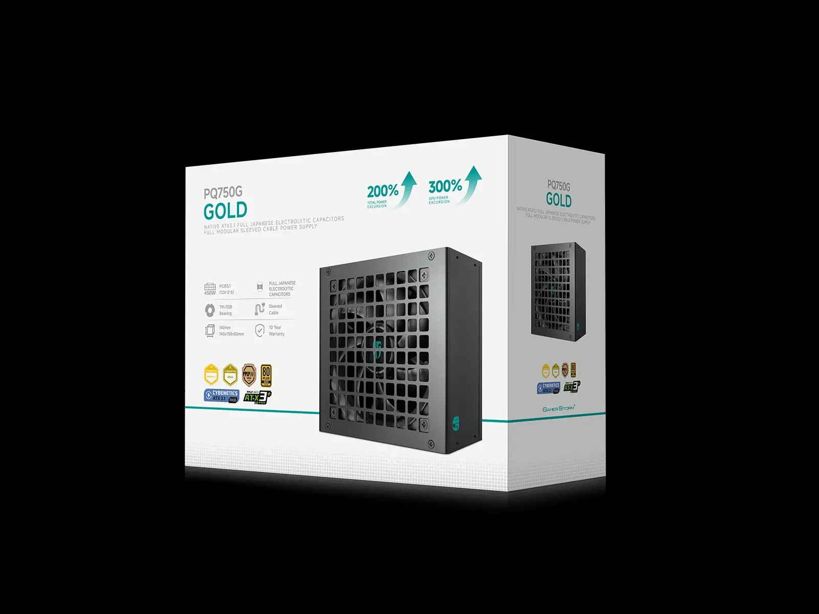 DeepCool захранване PSU ATX 3.1 750W Gold, Full Modular - PQ750G - image 9