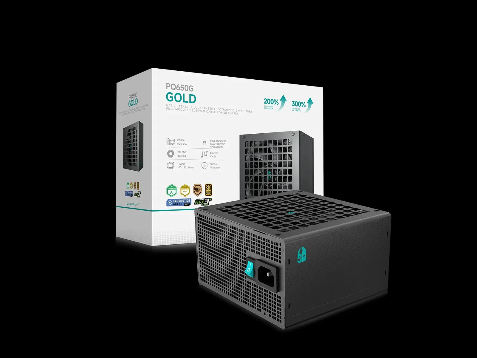 DeepCool захранване PSU ATX 3.1 650W Gold, Full Modular - PQ650G - image 9
