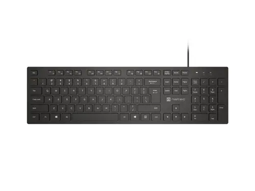 Tastatură, Natec Tastatură Herring US, Negru, Slim - 1