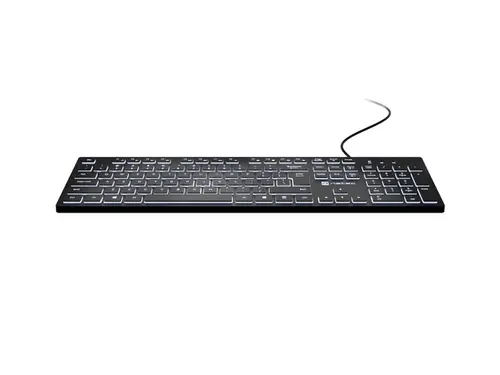 Клавиатура, Natec Keyboard Herring Glow US, White Backlight - image 4