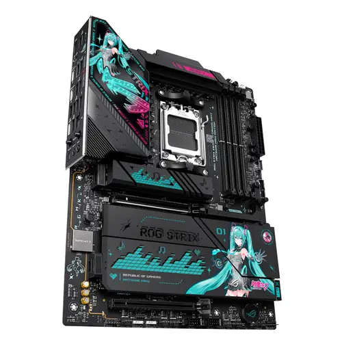 Дънна платка ASUS ROG STRIX X870E-H GAMING Hatsune Miku Edition WIFI 7 AM5 DDR5 - image 1