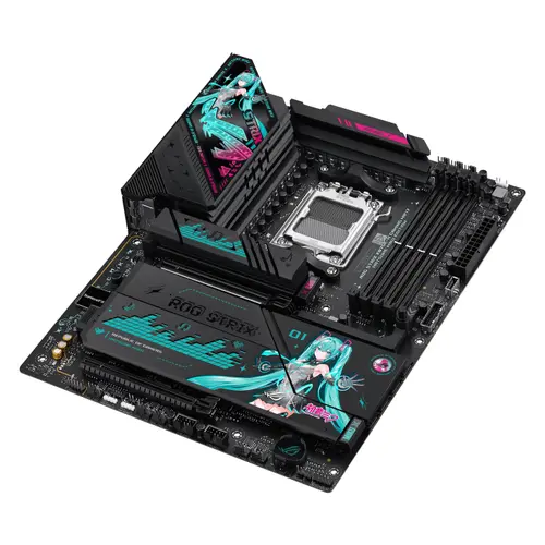 Дънна платка ASUS ROG STRIX X870E-H GAMING Hatsune Miku Edition WIFI 7 AM5 DDR5 - image 3