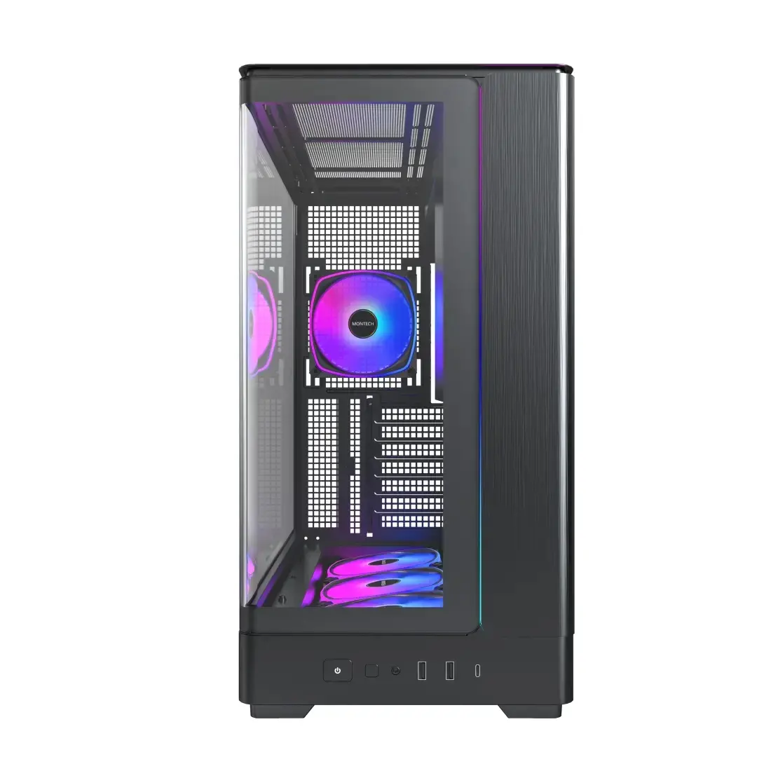 Montech кутия Case ATX - KING 45 PRO (B) - 4 x 120 mm A-RGB, USB-C - image 2