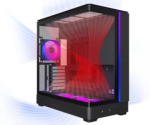 Montech кутия Case ATX - KING 45 PRO (B) - 4 x 120 mm A-RGB, USB-C - image 8