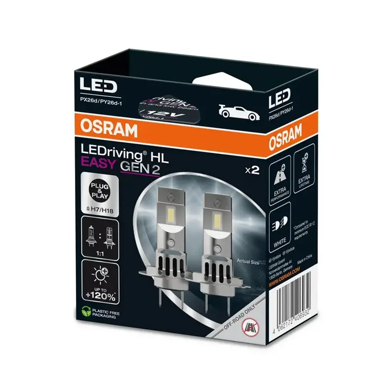 BEC LED AUTO 64210DWESY H7/H18 GEN2 LED 16W12VPX26D BOX2 OSRAM - image 2