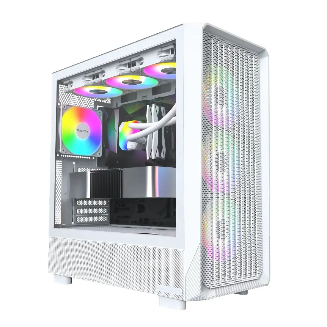 Montech кутия Case ATX - X5 (W) - 4 A-RGB fans, USB-C - image 1