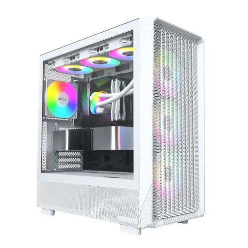Montech кутия Case ATX - X5 (W) - 4 A-RGB fans, USB-C - image 1