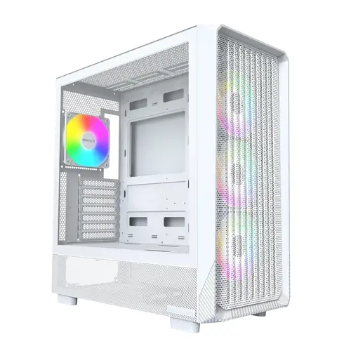 Montech кутия Case ATX - X5 (W) - 4 A-RGB fans, USB-C