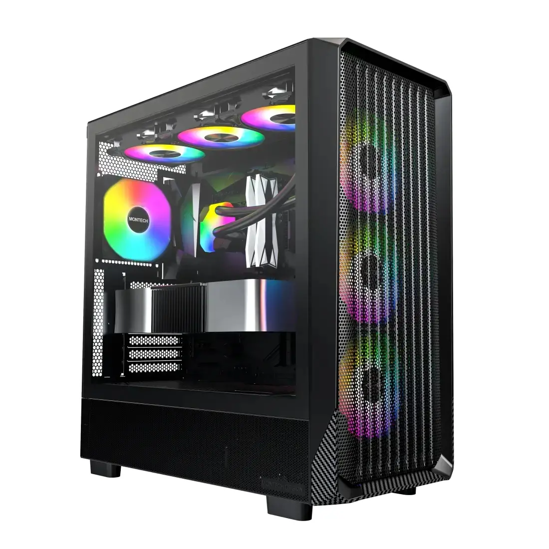 Montech Κουτί ATX - X5 (B) - 4 ανεμιστήρες A-RGB, USB-C - image 1