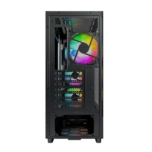 Montech Carcasă ATX - X5 (B) - 4 ventilatoare A-RGB, USB-C - 4