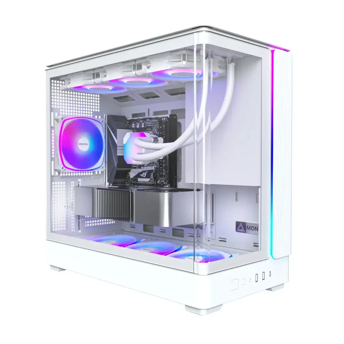 Montech κουτί Case mATX - KING 15 PRO (W) - 4 x 120 mm A-RGB, USB-C - image 1