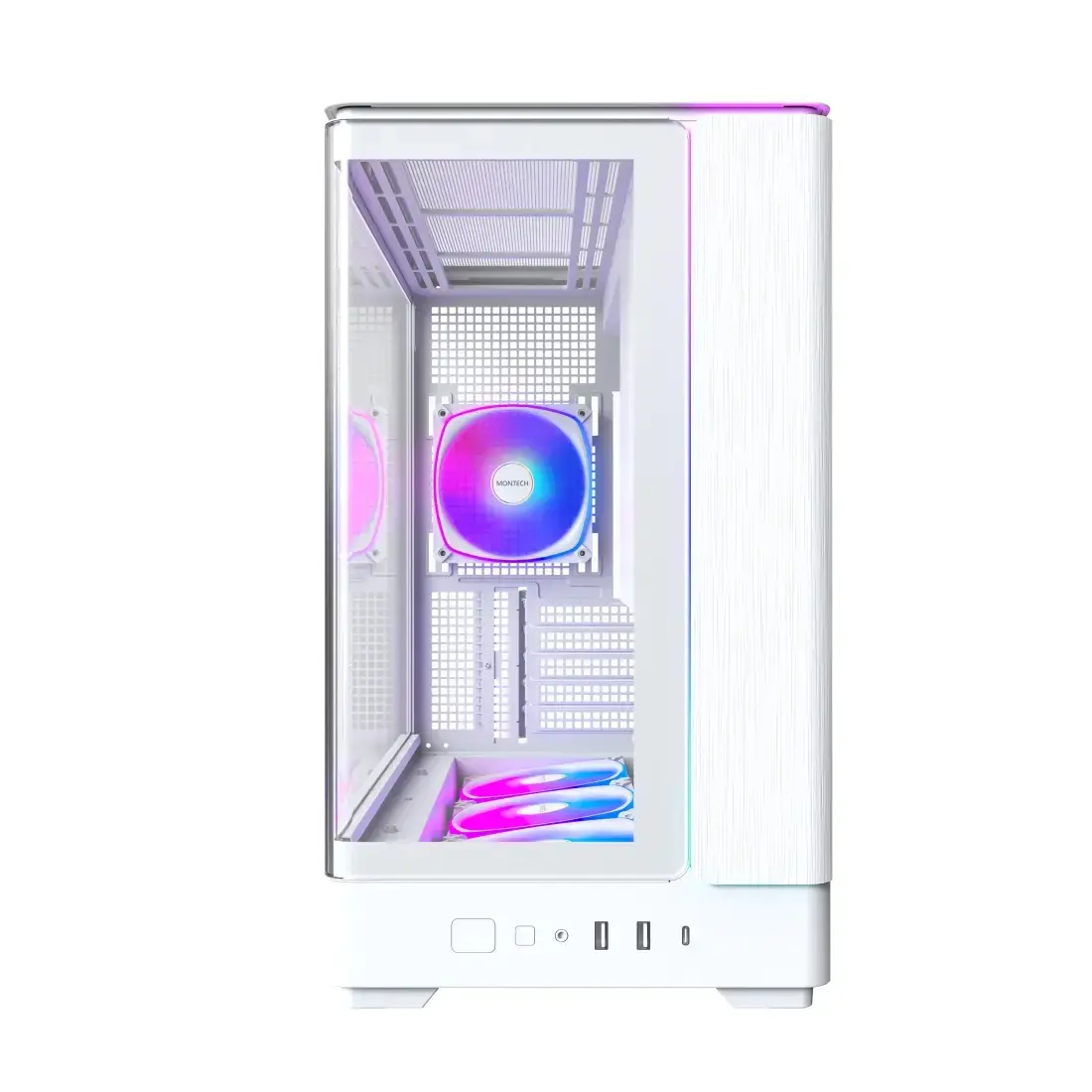 Montech carcasă Case mATX - KING 15 PRO (W) - 4 x 120 mm A-RGB, USB-C - image 2