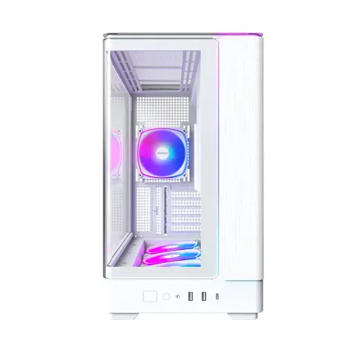Montech κουτί Case mATX - KING 15 PRO (W) - 4 x 120 mm A-RGB, USB-C - 3