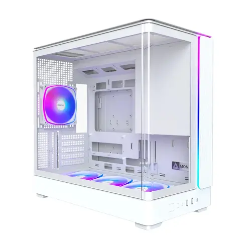 Montech carcasă Case mATX - KING 15 PRO (W) - 4 x 120 mm A-RGB, USB-C - 1