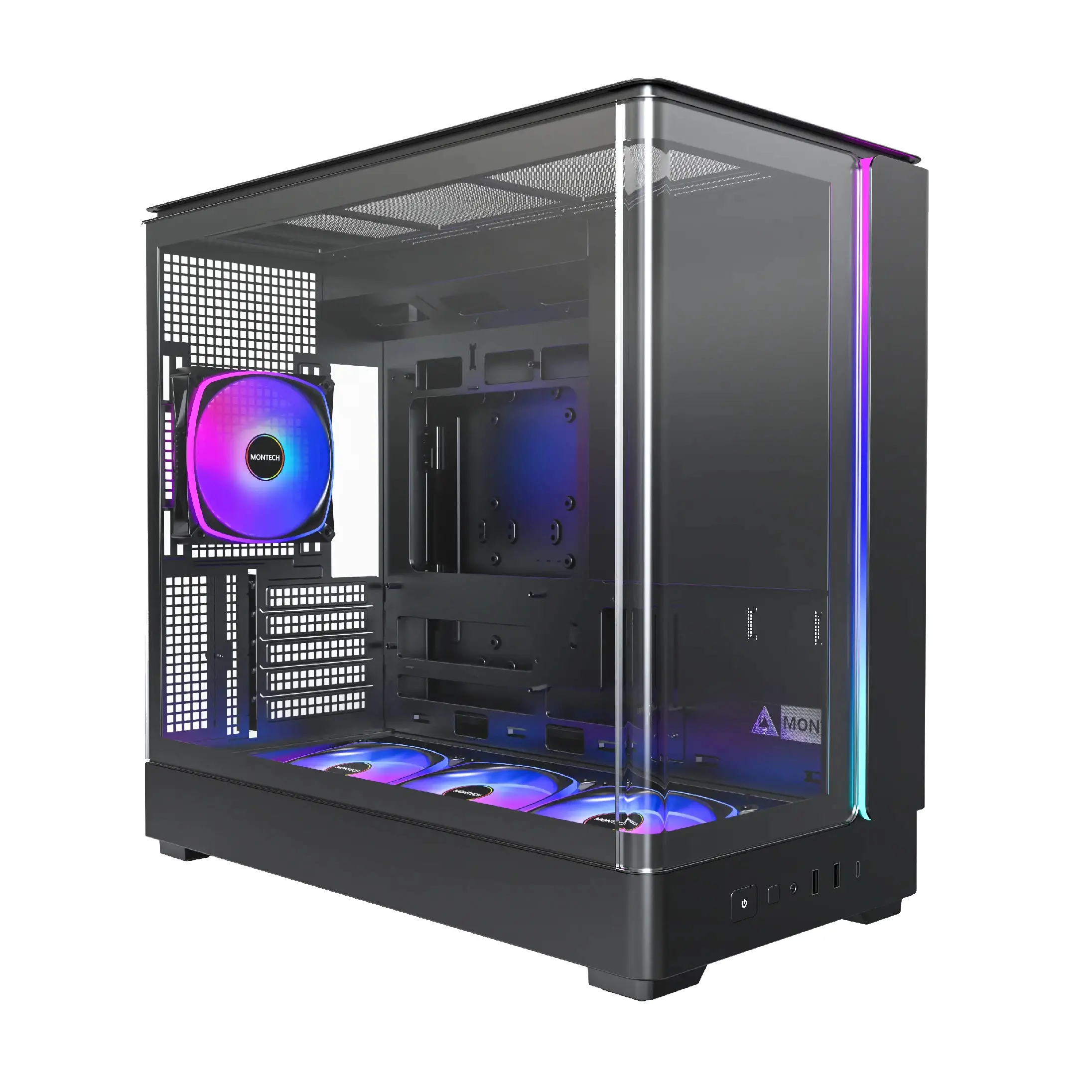 Montech κουτί Case mATX - KING 15 PRO (B) - 4 x 120 mm A-RGB, USB-C