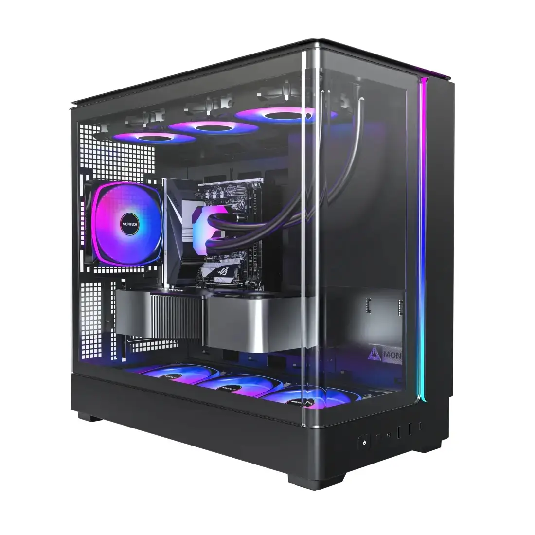 Montech carcasă Case mATX - KING 15 PRO (B) - 4 x 120 mm A-RGB, USB-C - image 1