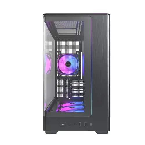 Montech κουτί Case mATX - KING 15 PRO (B) - 4 x 120 mm A-RGB, USB-C - 3