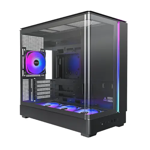 Montech carcasă Case mATX - KING 15 PRO (B) - 4 x 120 mm A-RGB, USB-C - 1