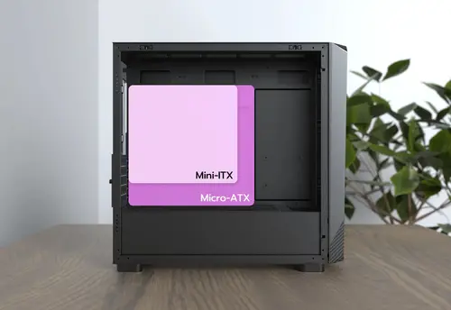 Montech кутия Case mATX - X5M (W) - 4 x 120 mm A-RGB, USB-C - image 13
