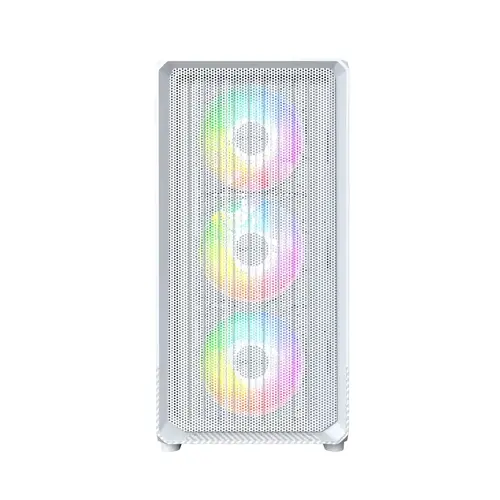 Montech кутия Case mATX - X5M (W) - 4 x 120 mm A-RGB, USB-C - image 3