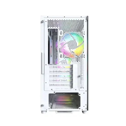 Montech кутия Case mATX - X5M (W) - 4 x 120 mm A-RGB, USB-C - image 4